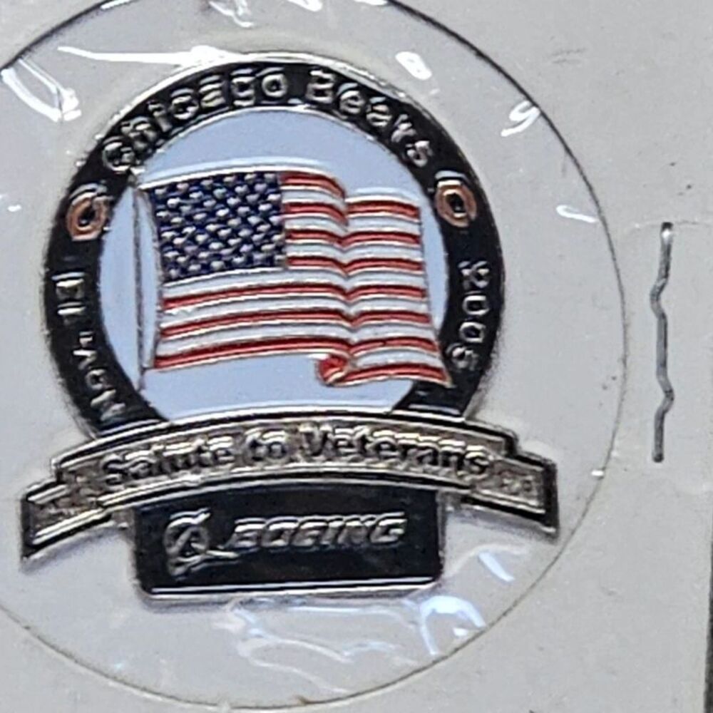 Chicago Bears Armed Forces Boeing Lapel Pin